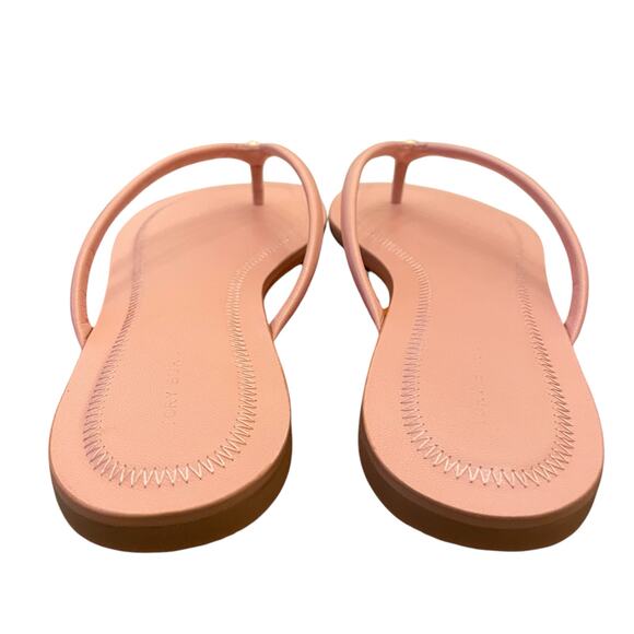TORY BURCH Chelsea Leather Flip Flop Thong Sandals Rose Sachet Pink Size 7.5 NEW - Picture 8 of 14